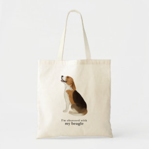 'Obsédé par mon beagle' Sac fourre-tout