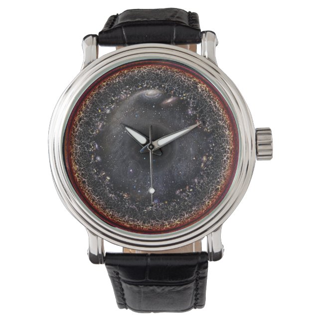 Observable Universe Logarithmic Illustration Watch (Front)