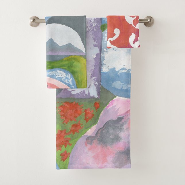 Observance Folk Art by AnyaC Bath Towel Set (Insitu)