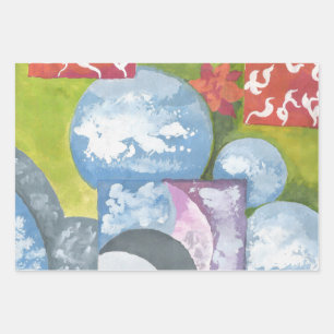 Observance Folk Art by AnyaC Wrapping Paper Sheet