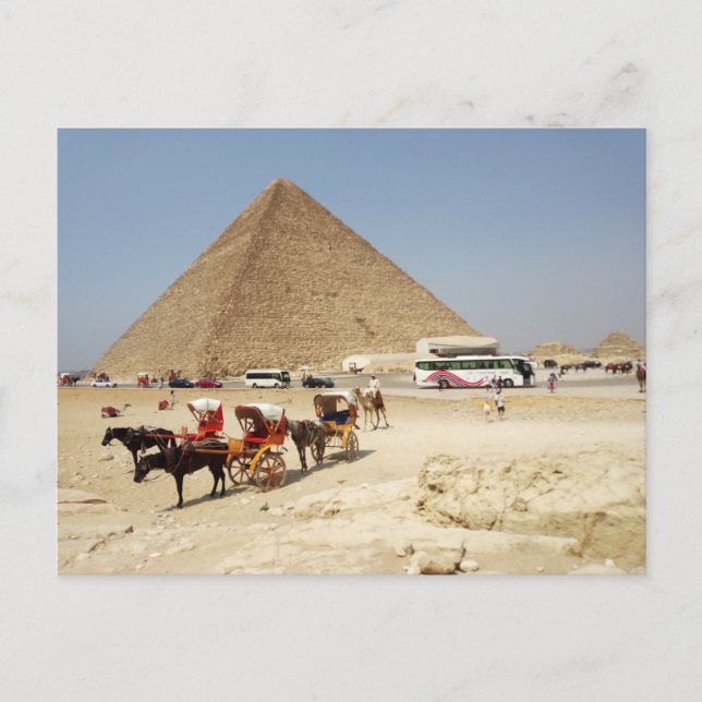 Observation platform around the pyramid of Cheops Postcard (Front)