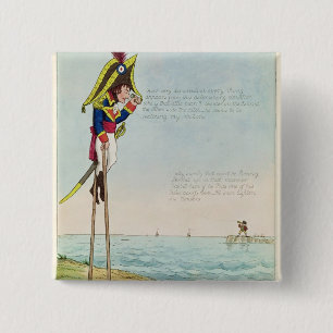 Observations Upon Stilts 2 Inch Square Button