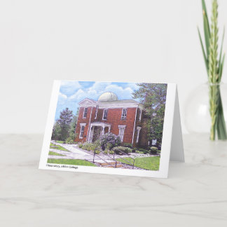 Observatory Albion College, full colour notecard