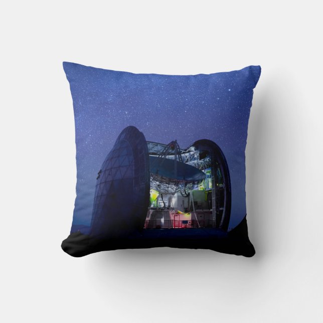 Observatory Cal Tech Submilimeter | Hawaii Throw Pillow (Front)