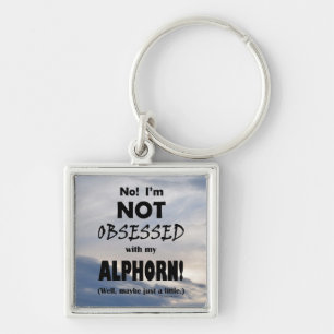 Obsessed Alphorn Keychain