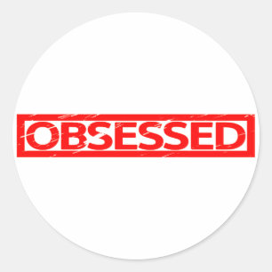 Obsessed Stamp Classic Round Sticker