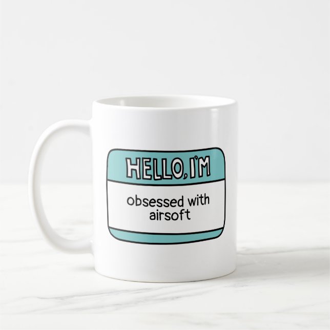 Obsessed with Airsoft Coffee Mug (Left)