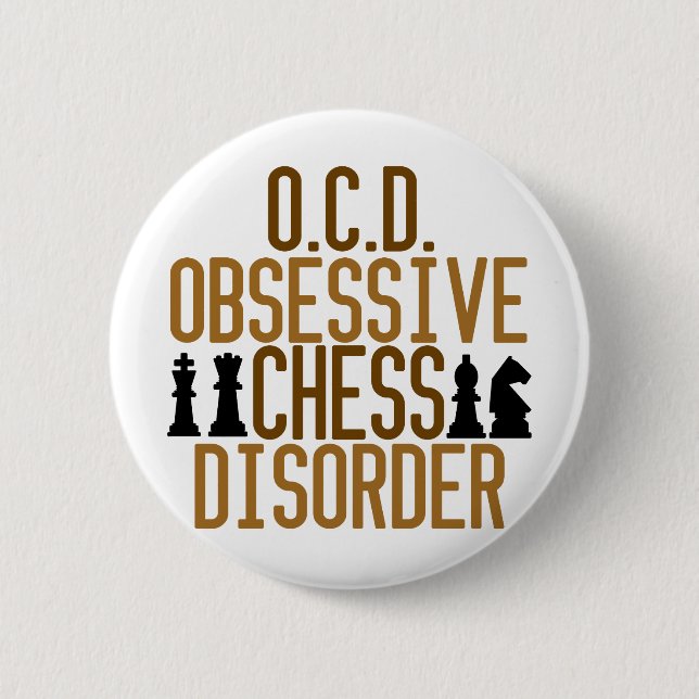 Obsessed with Chess 2 Inch Round Button (Front)