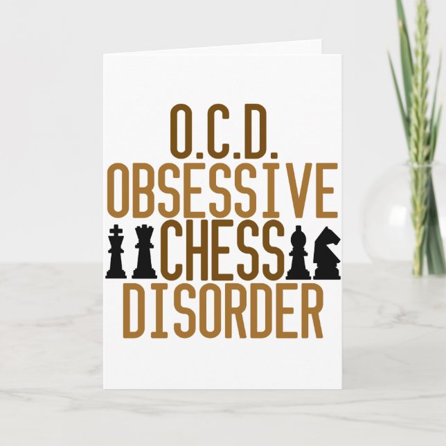 Obsessed with Chess Card (Front)