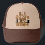 Obsessed with Chess Trucker Hat<br><div class="desc">A funny chess gift for a chess playing addict. A little chess humour. I have OCD,  Obsessive Chess Disorder.</div>