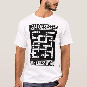 Obsessed With Crossword Men White T-Shirt