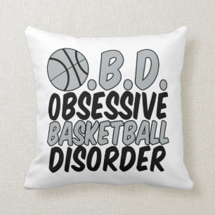 Obsessive Basketball Disorder Throw Pillow