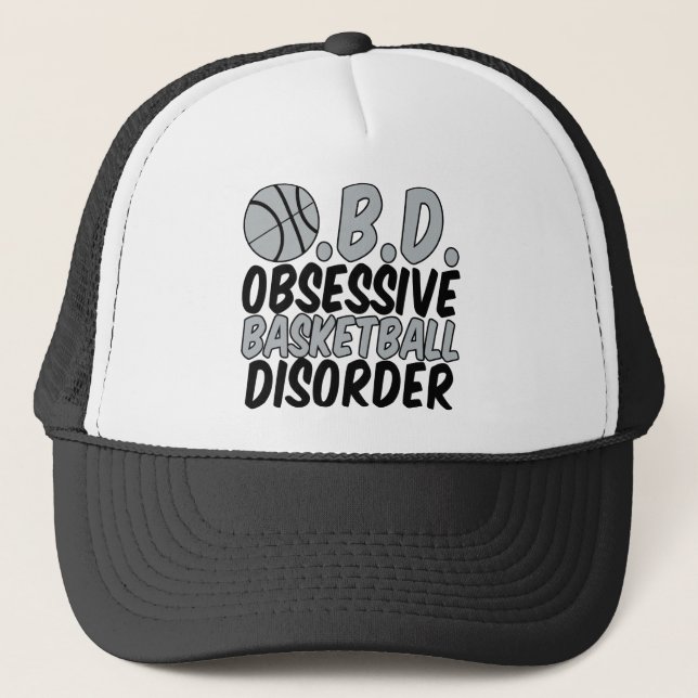 Obsessive Basketball Disorder Trucker Hat (Front)