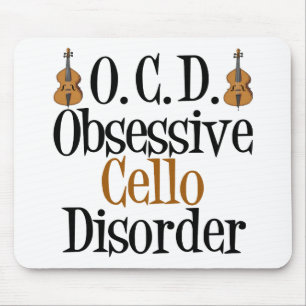 Obsessive Cello Disorder Mouse Pad