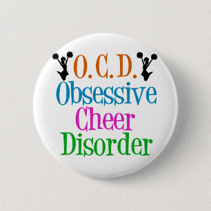 Obsessive Cheer Disorder 2 Inch Round Button
