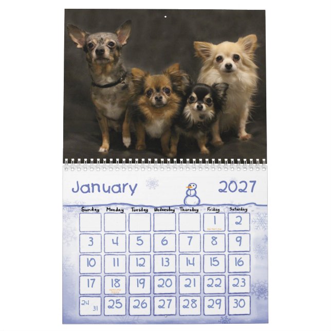 Obsessive Chihuahua Disorder 2015 Calendar (Jan 2027)