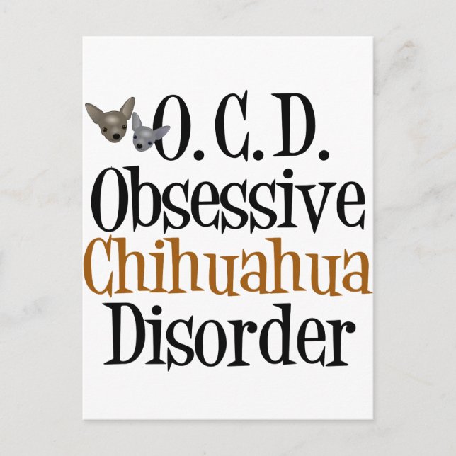 Obsessive Chihuahua Disorder Postcard (Front)