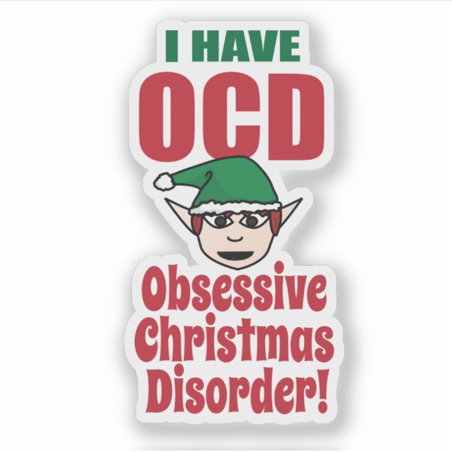 Obsessive Christmas Disorder Funny (Front)