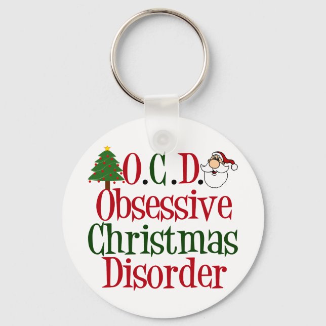 Obsessive Christmas Disorder Keychain (Front)