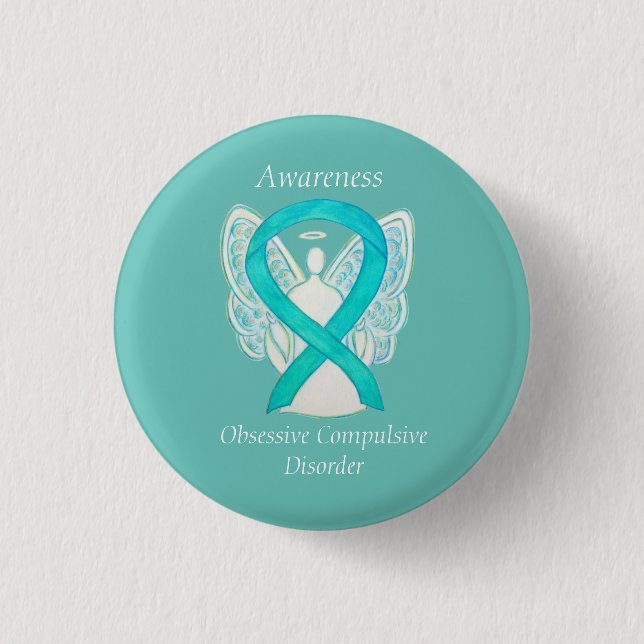 Obsessive-Compulsive Disorder Awareness Angel Pin (Front)