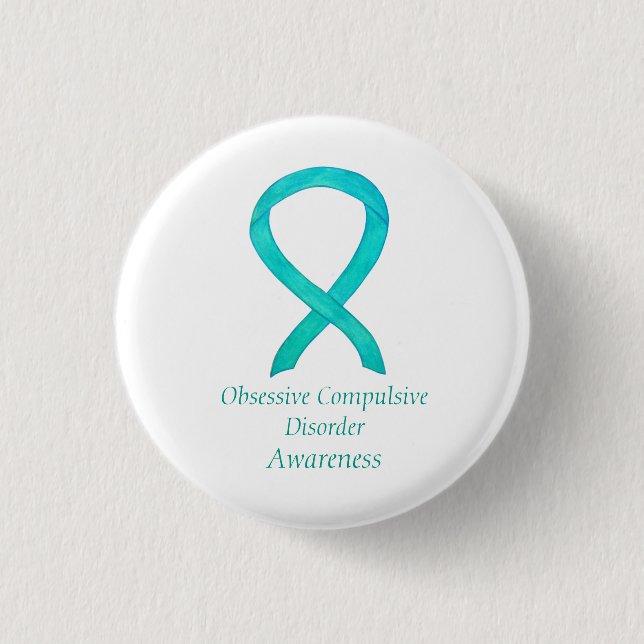 Obsessive-Compulsive Disorder Awareness Custom Pin (Front)