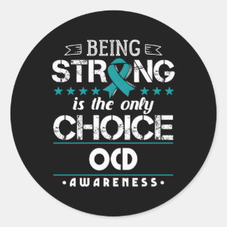 Obsessive-Compulsive Disorder Ocd Awareness Classic Round Sticker