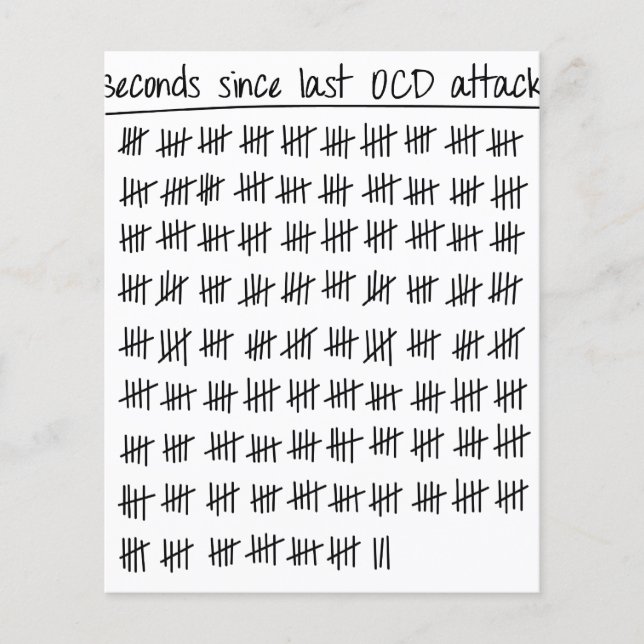 Obsessive Compulsive Disorder OCD Tally Flyer (Front)