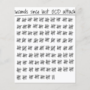 Obsessive Compulsive Disorder OCD Tally Flyer