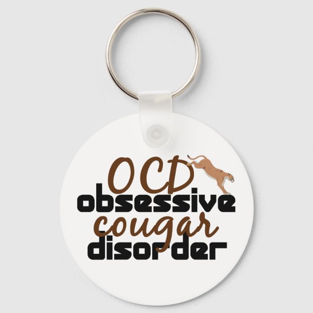 Obsessive Cougar Disorder Keychain (Front)