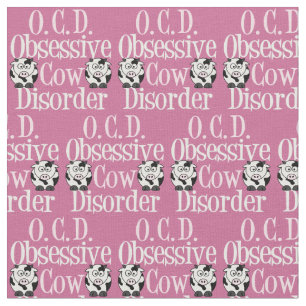 Obsessive Cow Disorder Fabric