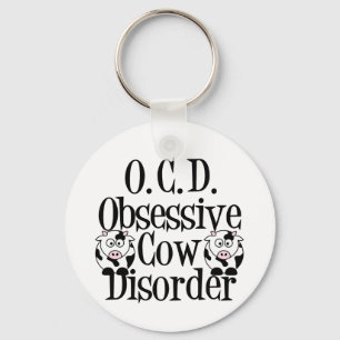 Obsessive Cow Disorder Keychain