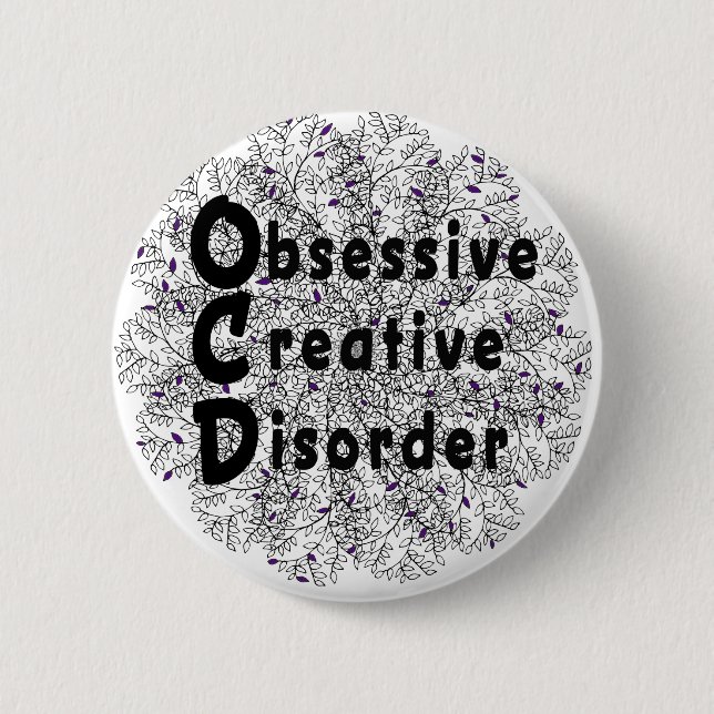 Obsessive Creative Disorder - Artist 2 Inch Round Button (Front)