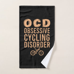 Obsessive cycling disorder hand towel