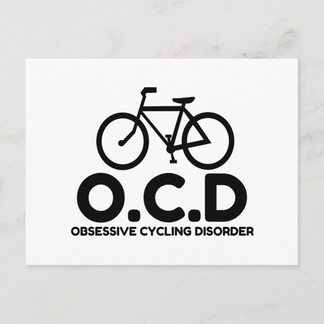Obsessive Cycling Disorder Postcard (Front)