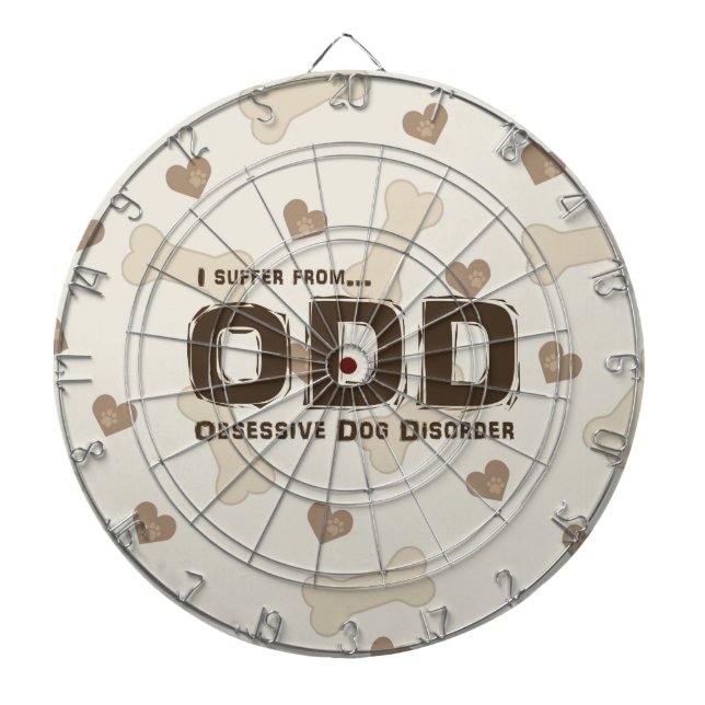 Obsessive Dog Disorder Dartboard (Front)