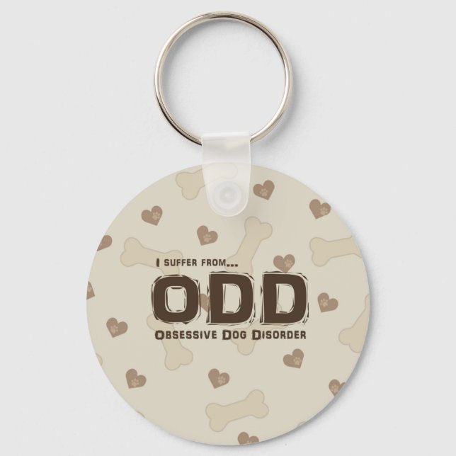Obsessive Dog Disorder Keychain (Front)