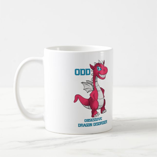 Obsessive Dragon Mug Red (Left)