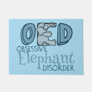 Obsessive Elephant Disorder Doormat
