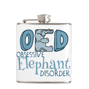 Obsessive Elephant Disorder Hip Flask