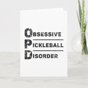 Obsessive Pickleball Disorder Pickleball Gift Card