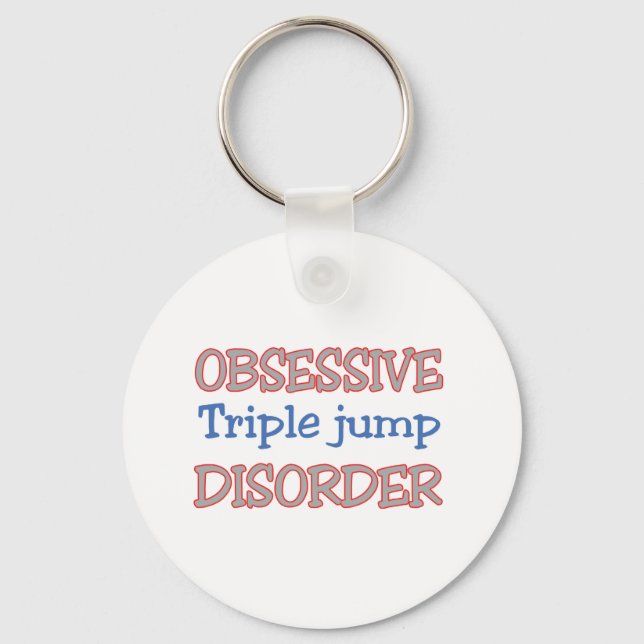 Obsessive Triple jump Disorder Keychain (Front)