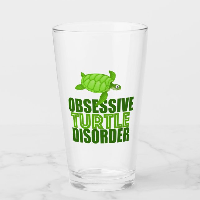 Obsessive Turtle Disorder Glass (Front)
