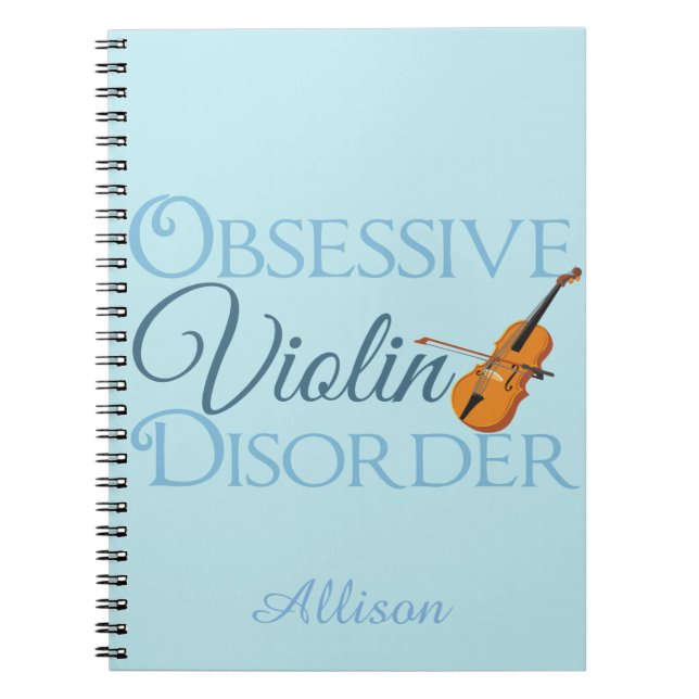 Obsessive Violin Disorder Notebook (Front)