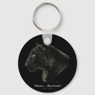"OBSIDIAN, BLACK PANTHER" Key-chain Keychain