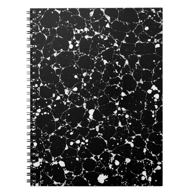 Obsidian Pebble Marble Notebook (Front)