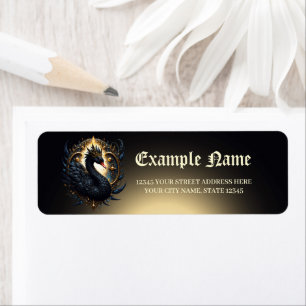 Obsidian Swan of Silent Grace – Dark Fantasy
