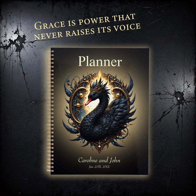 Obsidian Swan of Silent Grace – Dark Fantasy  Planner (Creator Uploaded)