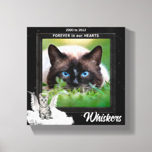 OBSOLETE Angel Cat Pet Memorial Photo Canvas Print