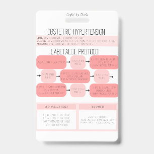 Obstetric Hypertension Nurse Reference Badge