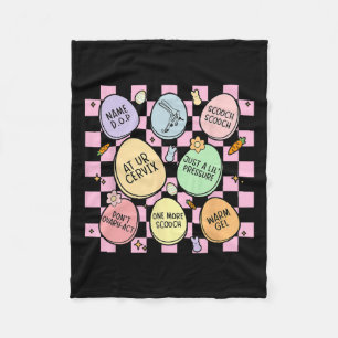 Obstetrician Eggs Bunny Gynecologist Obgyn Nurse E Fleece Blanket